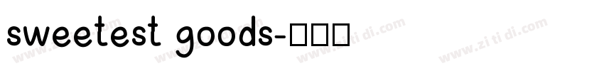 sweetest goods字体转换